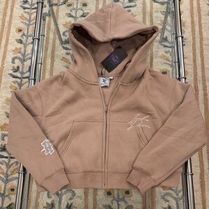 Inaka Power Tan hoodie NWT